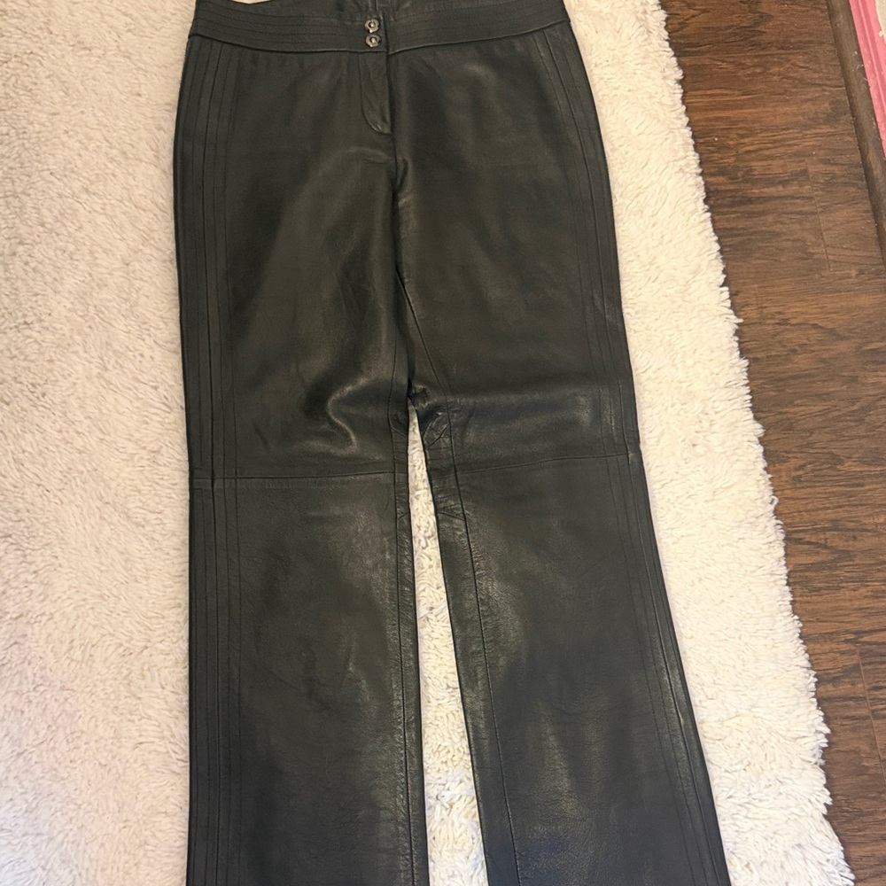 Etcetera Black Leather Pants